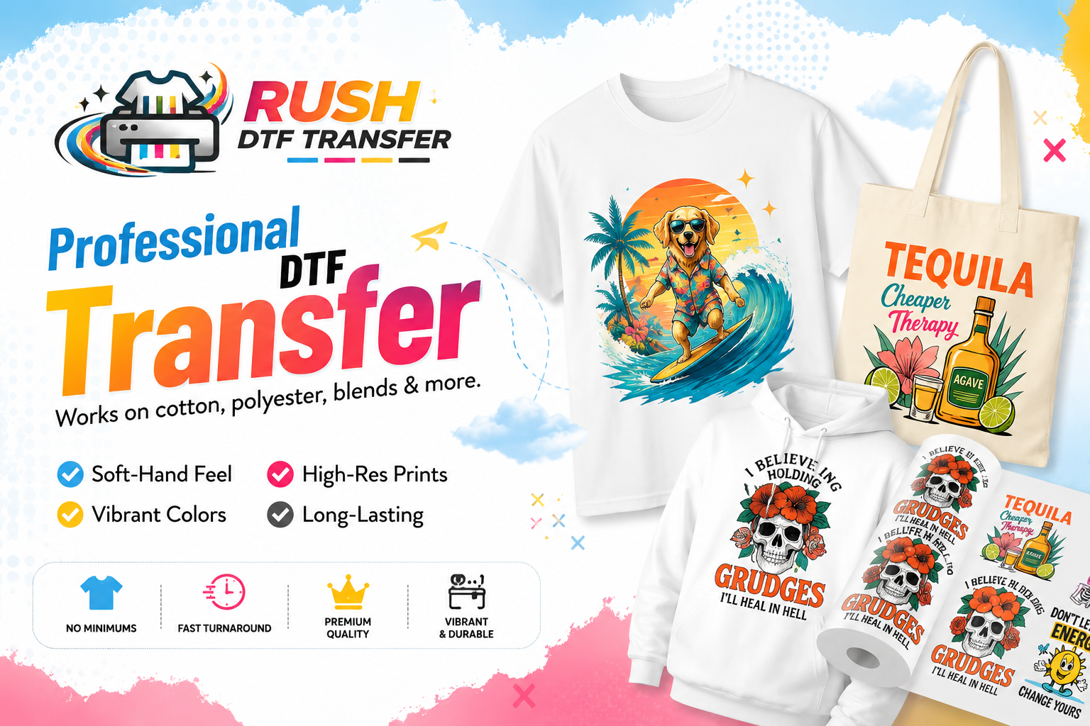 RUSH DTF TRANSFER