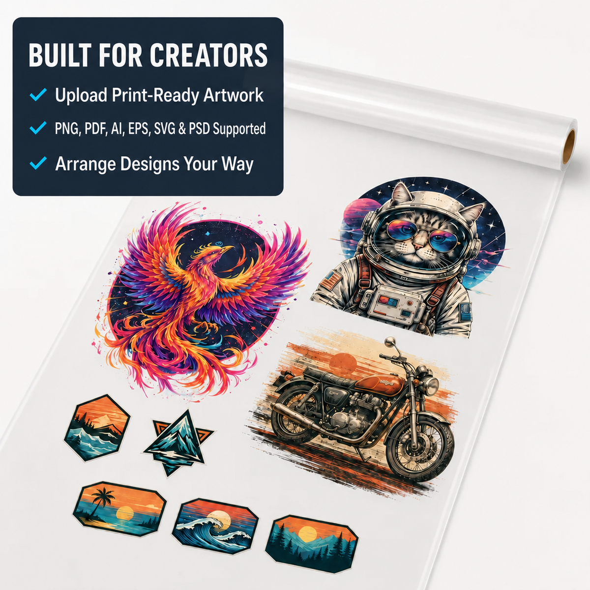 Custom DTF Gang Sheet Transfer – Upload Your Artwork
